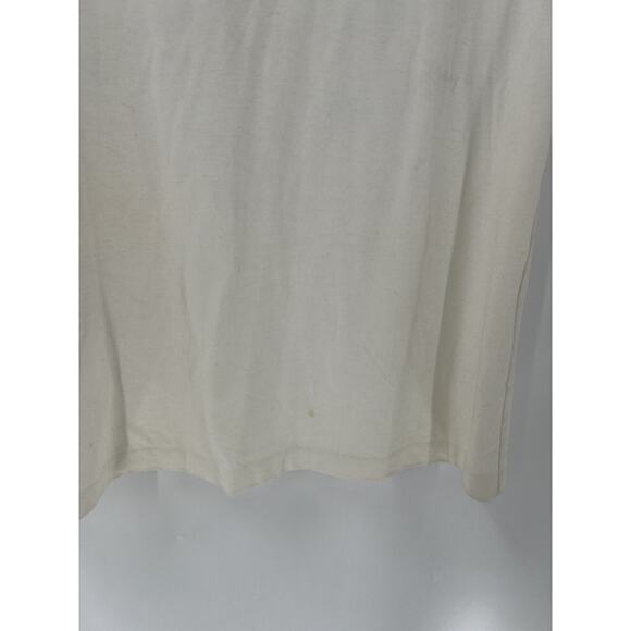 Special F/X Vintage Blouse Womens XL White Denim Beaded Neckline V Neck Studded - Picture 13 of 16